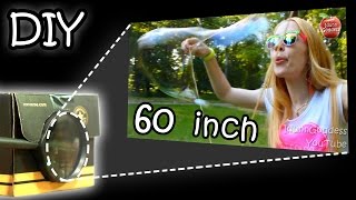 DIY Smartphone Projector  How To Make Your Phone Image 15 Times Bigger Tutorial [upl. by Willow]