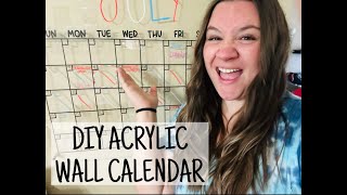 DIY Acrylic Wall Calendar [upl. by Pavla96]