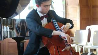 Guillaume Wang cello  Zigeunerweisen by Sarasate  concert at the Academie Ravel 2016 [upl. by Notsuh]