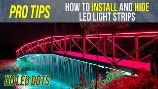 How to Install and Hide LED Light Strips Easy Installation [upl. by Kashden]