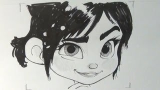 Aprende a dibujar la cara de Vanellope [upl. by Lenhard]