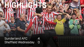 Mayenda At The Double  Sunderland AFC 4  0 Sheffield Wednesday  EFL Championship Highlights [upl. by Dorotea207]