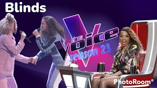 The Cunningham Sisters Sing quotNever Alonequot  The voice season 23  2023 [upl. by Noyes994]