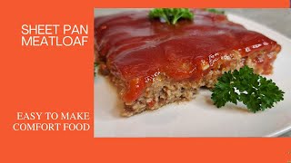 Sheet Pan Meatloaf meatloaf groundbeef food [upl. by Phil830]