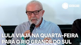 Lula viaja na quartafeira para o Rio Grande do Sul [upl. by Nesto]