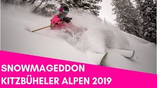 SNOWMAGEDDON am 112019 besser kann man nicht ins neue Jahr starten Skifahren Kitzbühel [upl. by Macmahon233]