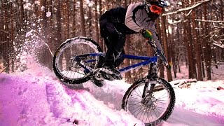 Snow mountain biking  enduro amp freeride  recut [upl. by Berliner]