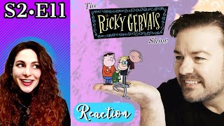 American Reacts  The RICKY GERVAIS SHOW  S2 E11  Mrs Battersby [upl. by Idaf]