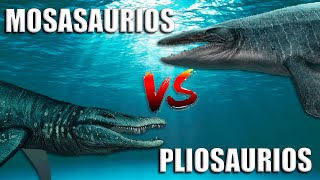 ¡MOSASAURIOS VS PLIOSAURIOS  DIFERENTES DINASTÍAS MÁXIMOS DEPREDADORES [upl. by Dhaf272]