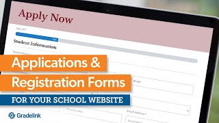 Applications amp Registration Forms on School Websites [upl. by Thurmond]