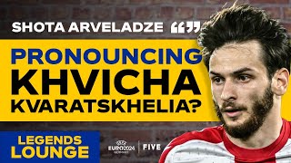 How Do We Pronounce Khvicha Kvaratskhelia’s Name From Georgia amp Napoli FT Shota Arveladze [upl. by Riebling]