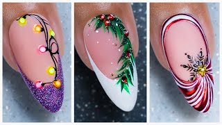 5 Christmas Nail Decoration Ideas 2023 tutorial  Best Holidays Nail Art Compilation [upl. by Shult622]