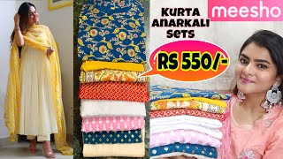 Meesho Festivewear Kurta sets Kurtas haul  Meesho Anarkalis haul  Meesho Online Shopping Meesho [upl. by Neirbo]