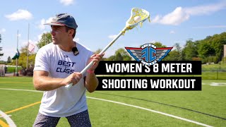 Womens Lacrosse 8 Meter Shooting Workout [upl. by Aihsit]