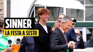 La festa per Jannik Sinner nella sua Sesto quotNon perdiamo neanche un suo match nessuno come luiquot [upl. by Hayden]