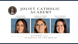 WJCA Broadcast News  October Students of the Month  10302024 [upl. by Neo]