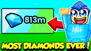 I MADE THE MOST DIAMONDS IVE EVER HAD IN PET SIMULATOR 99 [upl. by Kalila]