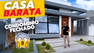 😱 Linda CASA BARATA em condomínio fechado SUNVILLE apenas R 620 mil [upl. by Donovan]