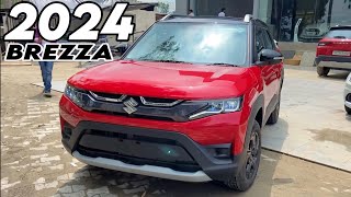 2024 NEW BREZZA ZXI Most Value For Money Variant ❤️ MARUTI SUZUKI BREZZA 2024 ZXI TOP MODEL Red [upl. by Lednek]