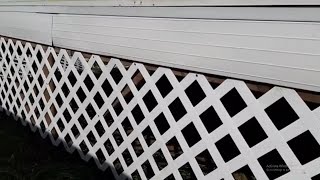 How to install plastic lattice on a deck [upl. by Alram]