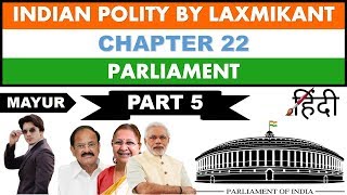 Indian Polity C22ParliamentPart 5Lok SabhaRajya SabhaSpeaker of Lok sabhafor UPSCMPSCetc [upl. by Carrnan]