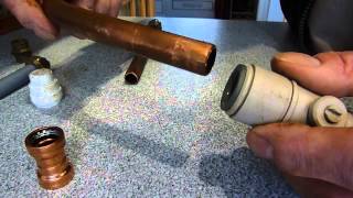 How to fit and remove plastic pipe fittings For easy install of heating and other pipework [upl. by Enrobso]