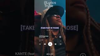 Davido ft Fave  Kante Lyrics lyricstrybe afrobeats [upl. by Annagroeg]