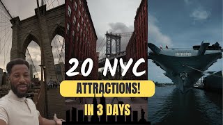 Visiting more than 20 New York City attractions in 3 DAYS What should you go see traveling to NYC [upl. by Ancel]