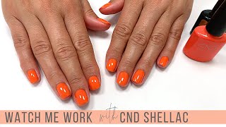 CND Shellac Nail Art amp Irresistible Lecente Neon Nail Shadows [upl. by Alemac]