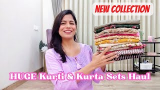 Huge Kurti amp Kurta Sets Haul l February 2024 New Collection l Dream Simple [upl. by Nosak]