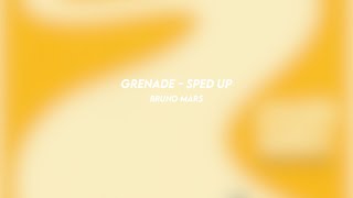 grenade bruno mars sped up [upl. by Hertzfeld]