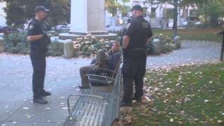 UCARE Portland Transit Cop In Park Intimidation FAIL [upl. by Shimberg]