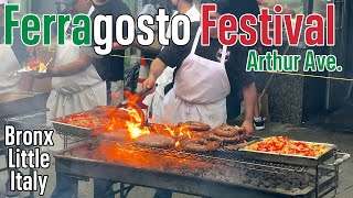 Ferragosto Festival Arthur Avenue Bronx New York City 2022 [upl. by Negiam135]