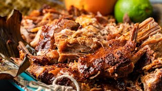 Yucatan Pork  Braised Pulled Pork Cochinita Pibil [upl. by Eilagam615]