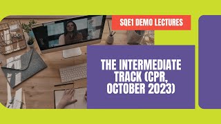 The Intermediate Track CPR October 2023  Academy of Smart Lawyers [upl. by Shelah]