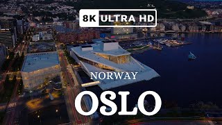 Oslo Norway City  8k Footage by Drone [upl. by Lammaj672]