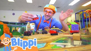 Blippi Visits an Indoor Playground  Kids Fun amp Educational Cartoons  Moonbug Play and Learn [upl. by Hauger]