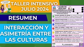 CEAA Resumen Interacción y asimetría entre las culturas Taller Intensivo Julio 2024 [upl. by Jessy847]