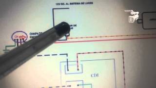 Diagrama eléctrico de una motocicleta Explicación [upl. by Tyne703]