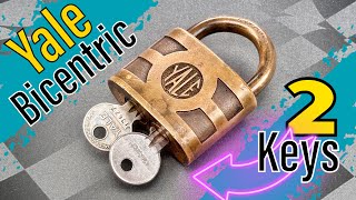 1598 Yale “Bicentric” Padlock Picked [upl. by Erich565]