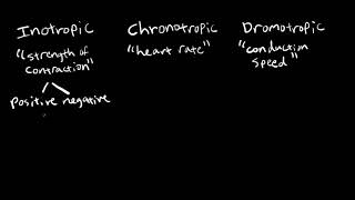 Inotropic Chronotropic and Dromotropic [upl. by Nnire]