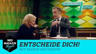 Entscheide dich mit Maren Kroymann  NEO MAGAZIN ROYALE mit Jan Böhmermann  ZDFneo [upl. by Notlef]