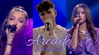 Duncan Laurence amp Viki Gabor amp Roxie Węgiel  Arcade LyricsTekst [upl. by Lynnette]