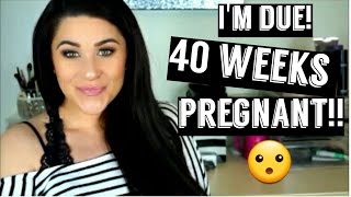 OFFICIALLY DUE 38 39 amp 40 Week Pregnancy Vlog  Dilation Effacement amp Baby Bump [upl. by Reyaht660]