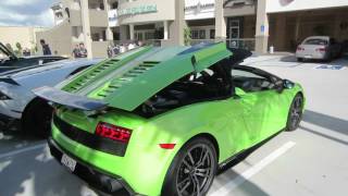 Lamborghini Gallardo Spyder Performante Roof Operation [upl. by Ianteen]