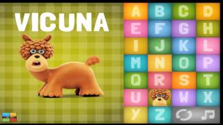 Abecedario en Inglés para niños divertido y canción con animales de plastilina [upl. by Assirahc]