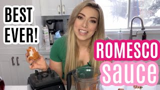 MAGIC ROMESCO SAUCE  My FAVORITE go to sauce [upl. by Auroora]