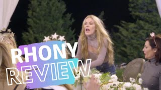 Real Housewives of New York City Review S12 Ep9  Drunk Leah RETURNS [upl. by Llevaj629]