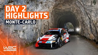 Day 2 Highlights  WRC Rallye MonteCarlo 2023 [upl. by Louisette4]