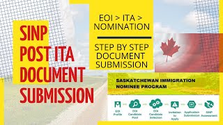 SINP POST ITA DOCUMENT SUBMISSION 📑 STEP BY STEP EOIITANOMINATION CANADA 2020 🇨🇦 [upl. by Necaj215]